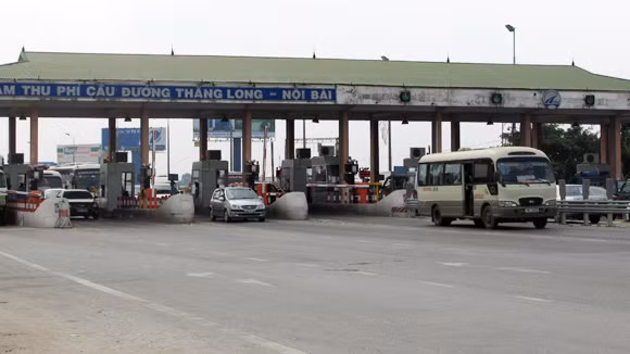 Lỗi dữ liệu tại trạm thu phí Bắc Thăng Long-Nội Bài vẫn chưa được sửa chữa, khắc phục. Ảnh: chinhphu.vn.