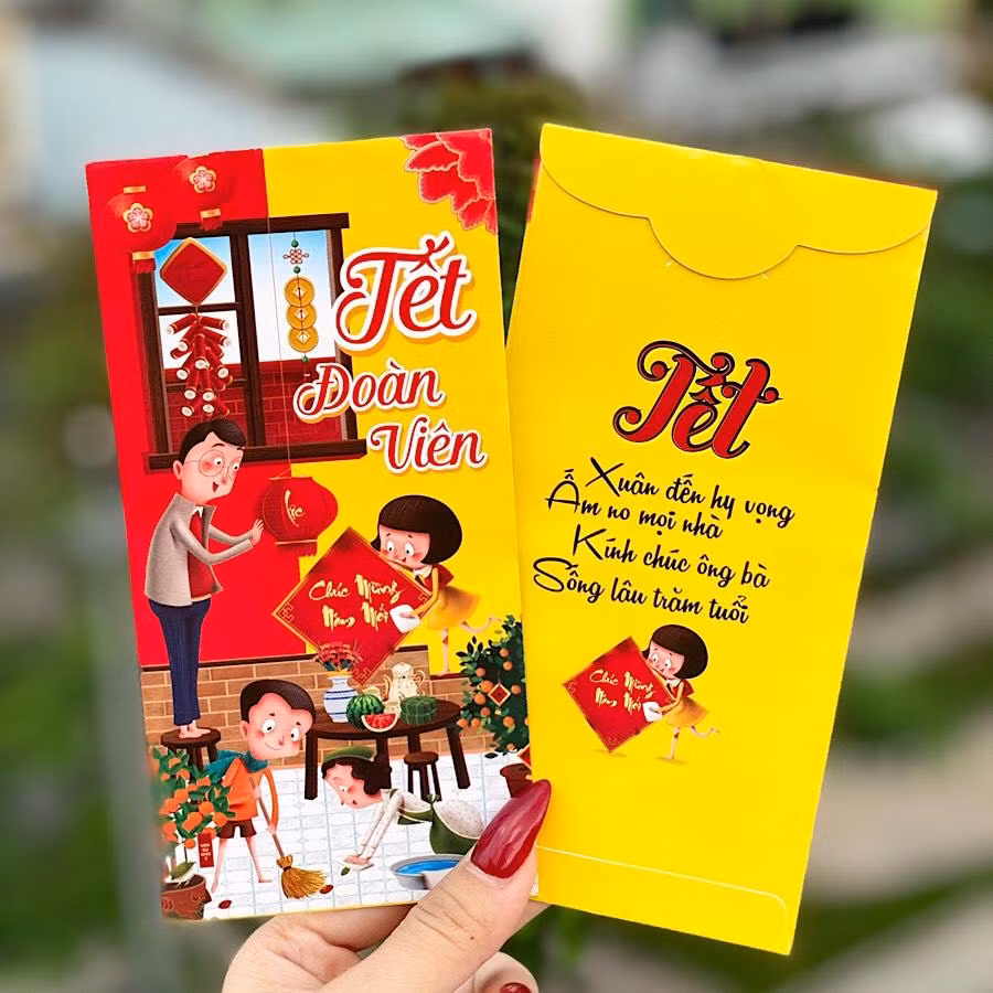 Thông tin chia sẻ thời gian gần đây rằng cha mẹ lấy tiền lì xì của con sẽ bị xử phạt 1 triệu đồng là chưa chính xác. Ảnh minh họa: Đình Hùng