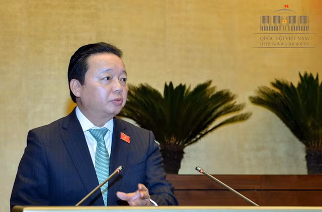Bộ trưởng Trần Hồng Hà. (Ảnh: Quochoi.vn)