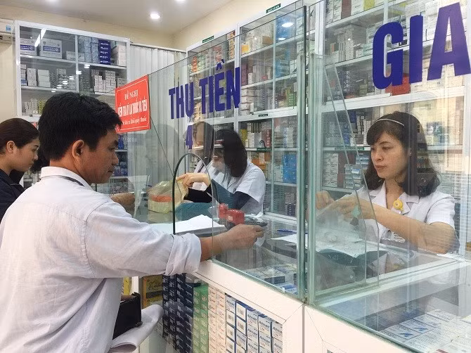 Nhà thuốc bệnh viện Xanh Pôn. (Ảnh: Sở Y tế Hà Nội)