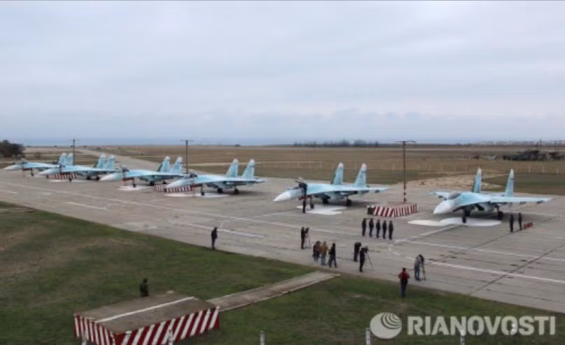 Nga triển khai 14 máy bay chiến đấu ở bán đảo Crimea, trong đó có máy bay chiến đấu Su-30M2 Nga triển khai 14 máy bay chiến đấu ở bán đảo Crimea, trong đó có máy bay chiến đấu Su-30M2
