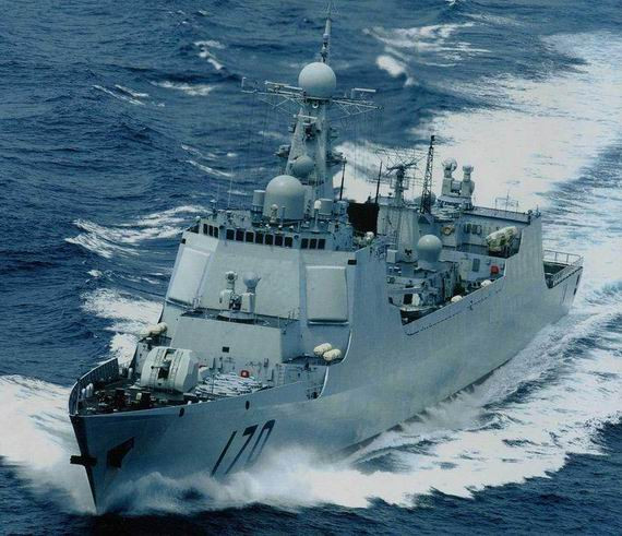 Tàu khu trục tên lửa Lan Châu số hiệu 170 Type 052C của Hạm đội Nam Hải được báo chí Trung Quốc tuyên truyền là tàu Aegis Tàu khu trục tên lửa Lan Châu số hiệu 170 Type 052C của Hạm đội Nam Hải được báo chí Trung Quốc tuyên truyền là tàu Aegis