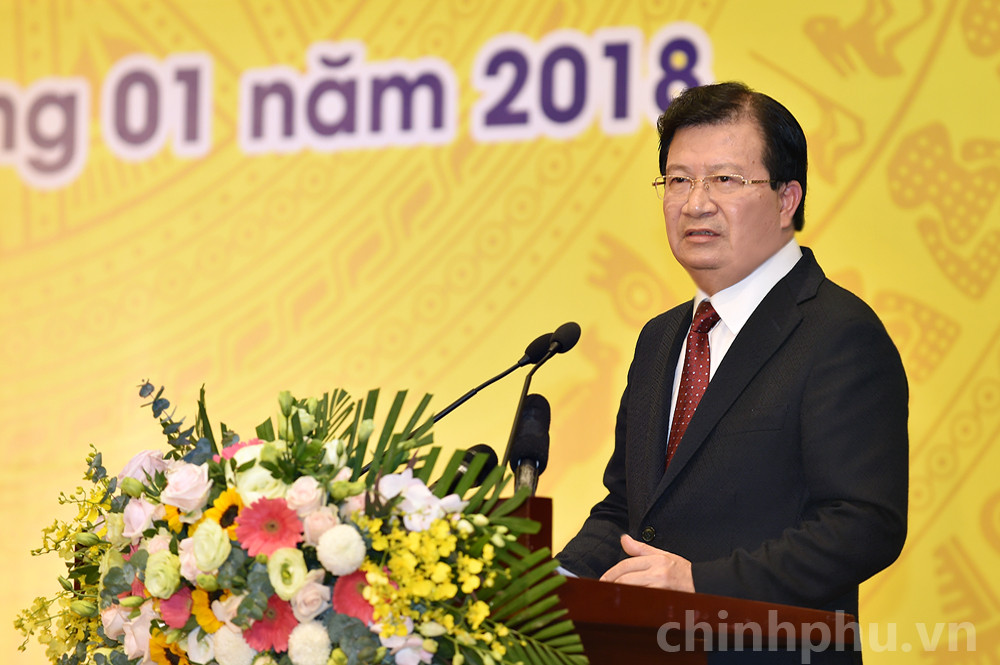 Phó Thủ tướng Trịnh Đình Dũng đặc biệt nhấn mạnh yêu cầu bảo đảm an toàn trong quá trình đầu tư, khai thác, chế biến than, khoáng sản: (ảnh nguồn chinhphu.vn).