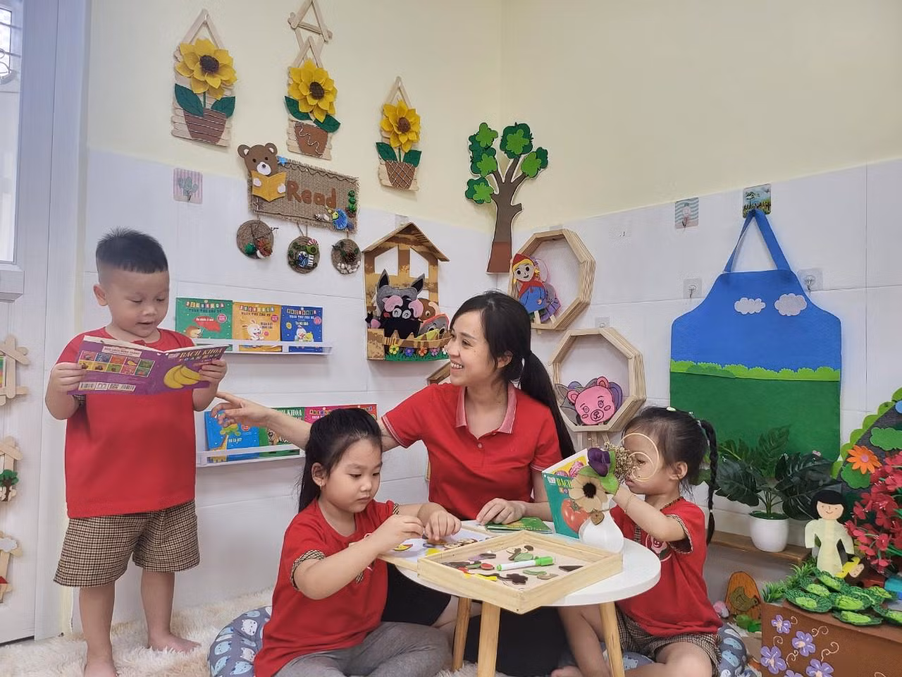 Học sinh Trường Mẫu giáo Kim Đồng 1 (quận Lê Chân, Hải Phòng) được chăm sóc, giáo dục tốt (Ảnh: Lã Tiến)