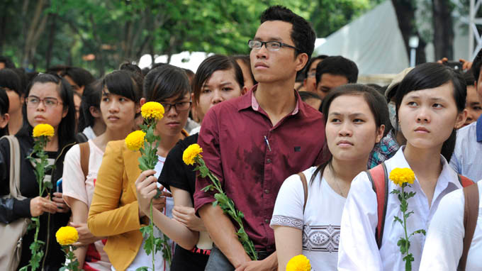 Những công dân trẻ TP. HCM cùng hướng về anh linh Đại tướng trong ngày Quốc tang vừa qua