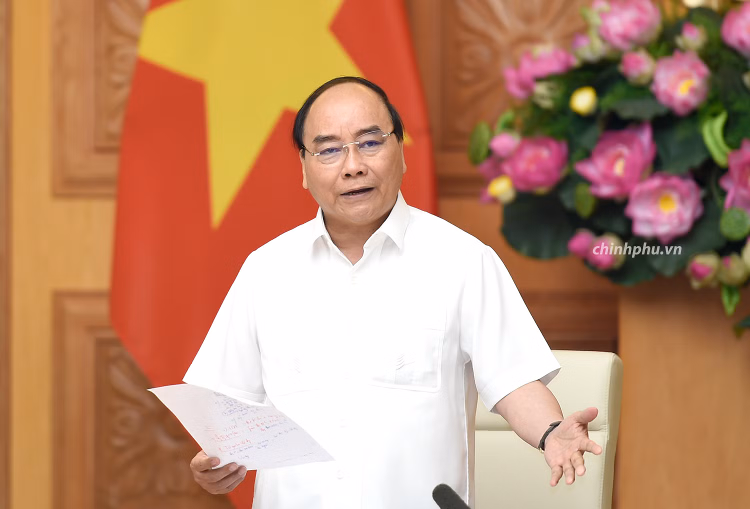 Thủ tướng phát biểu chỉ đạo. (Ảnh: VGP)