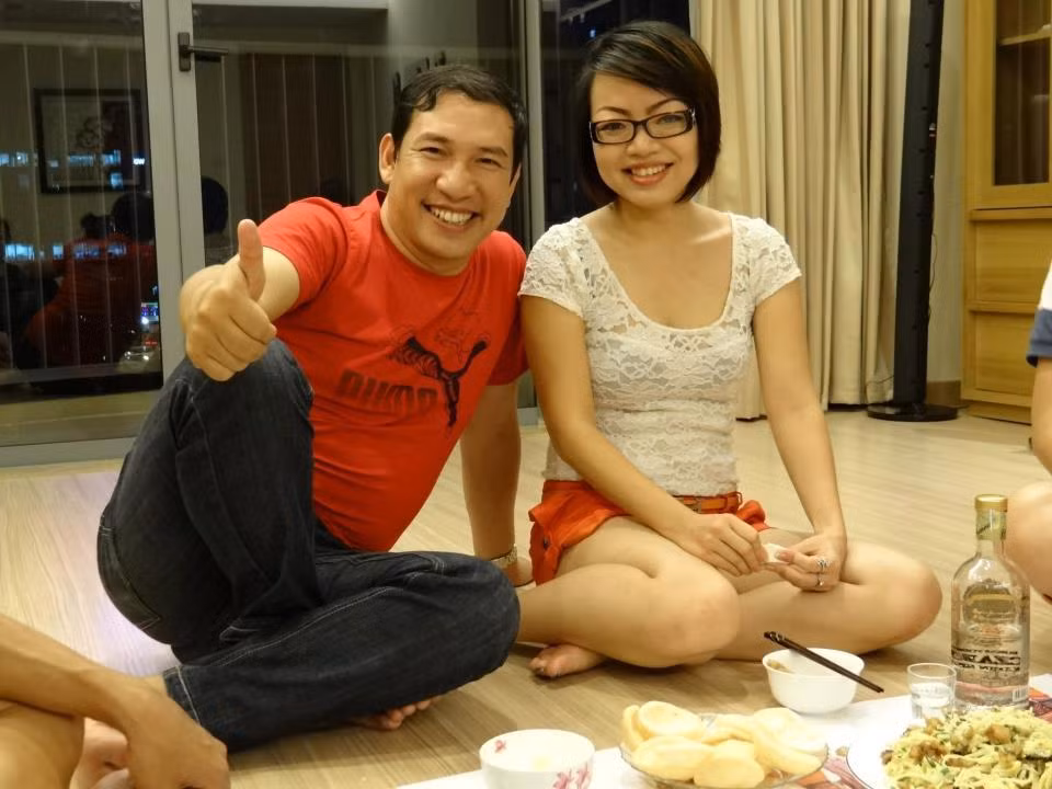 Một hình ảnh được chia sẻ trên trang Facebook Quang Thắng giả mạo và được bình luận và vợ danh hài.