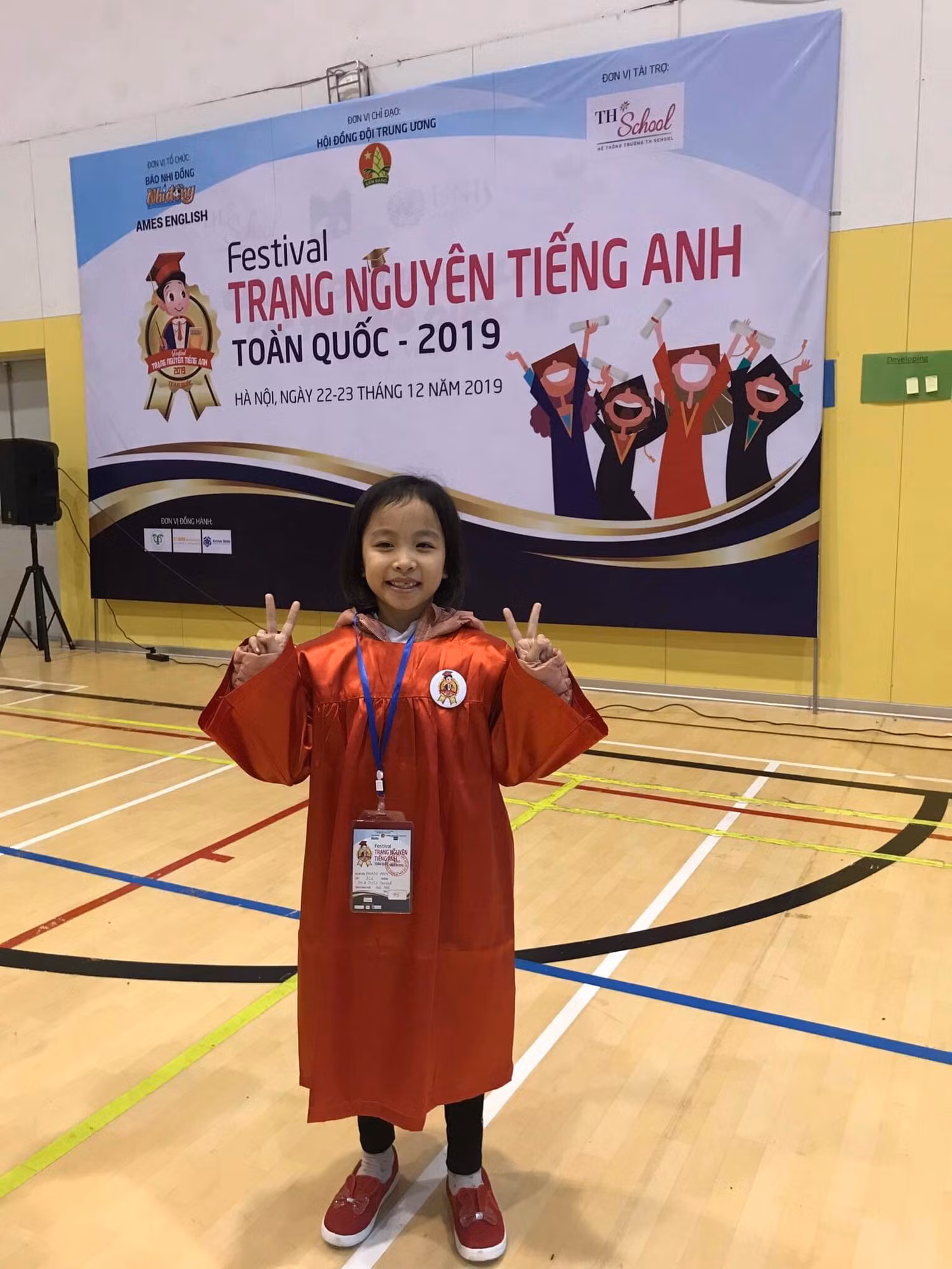 Học sinh Phạm Anh Thư, lớp 3C1 là 1 trong 3 Trạng Nguyên của trường Pascal tại Festival Trạng nguyên tiếng Anh năm nay.