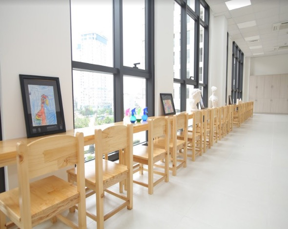 Các phòng học chức năng như phòng hội họa – nơi học sinh có thể thỏa sức sáng tạo, bay bổng và thể hiện năng khiếu của mình