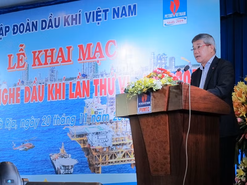Ông Đỗ Chí Thanh phát biểu khai mạc hội thi