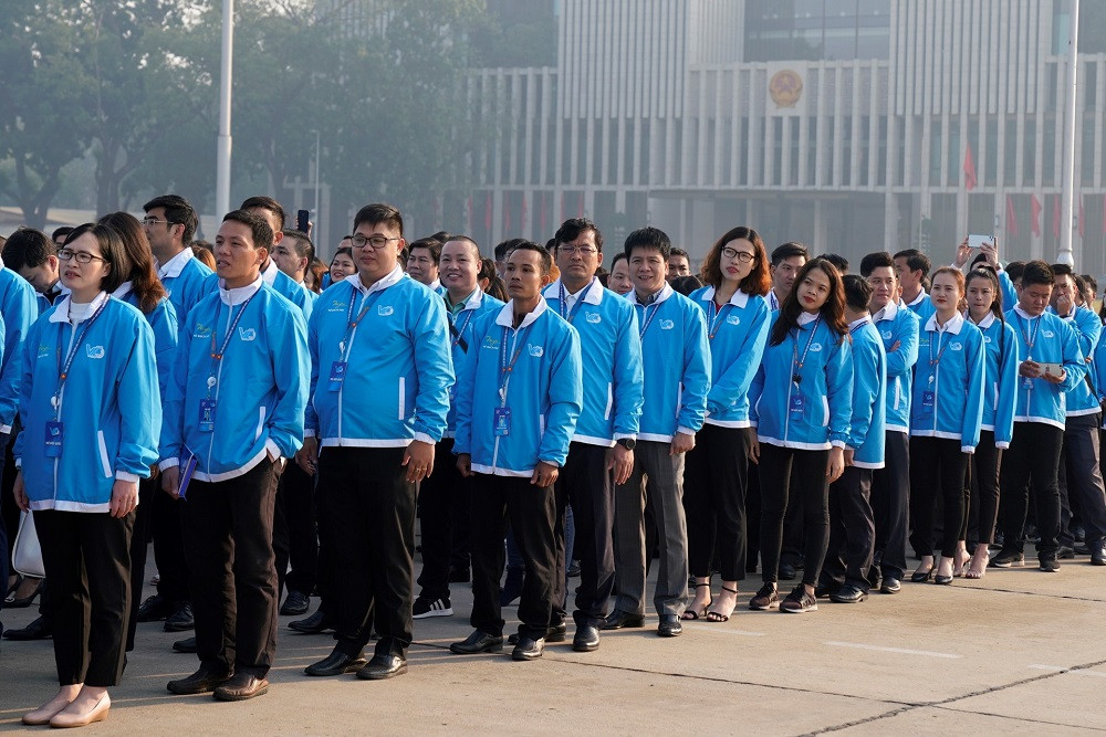 Hội Liên hiệp thanh niên Vietjet tham gia buổi lễ trang trọng tại Lăng Chủ tịch Hồ Chí Minh