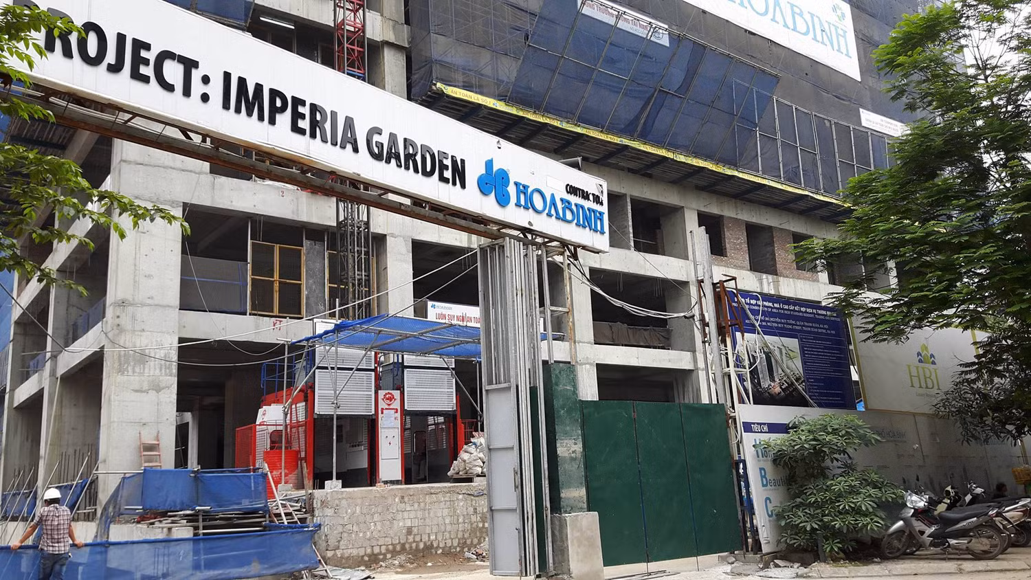 Chủ đầu tư của dự án Imperia Garden (số 203 Nguyễn Huy Tưởng, Hà Nội) là Cty CP HBI. Ảnh Hải Minh