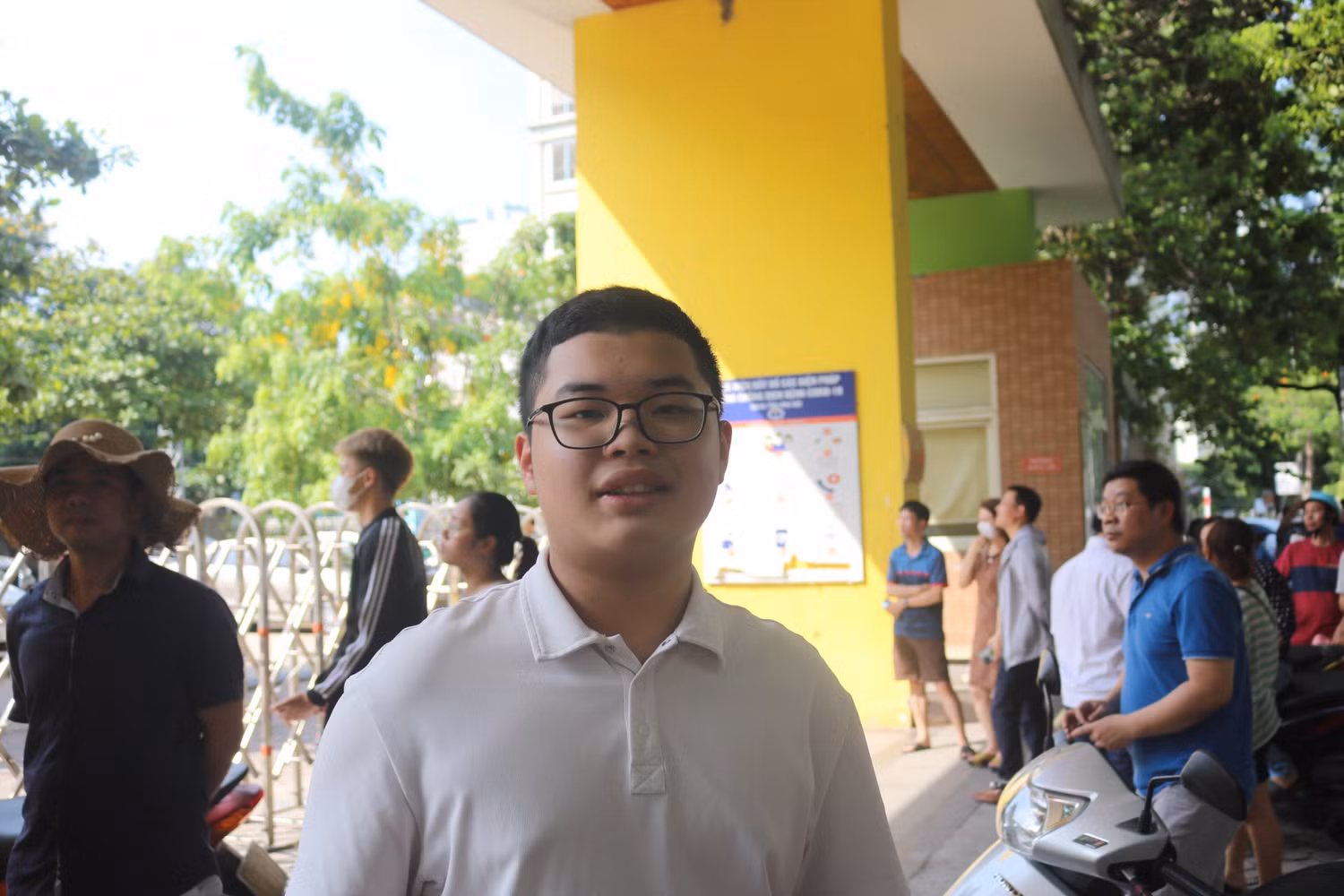 Thí sinh Đỗ Tiến Thành - Học sinh Trường Trung học cơ sở Nghĩa Tân. Ảnh: Vân Ánh