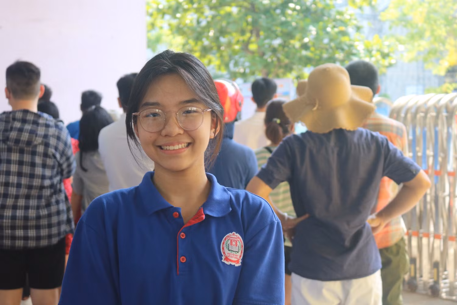 Em Nguyễn Lê Hà My (Trường Trung học cơ sở và Trung học phổ thông Lê Quý Đôn). Ảnh: Vân Ánh