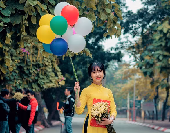 Trịnh Ngọc Ánh hiện đang là lớp trưởng lớp tiếng Anh thương mại 56A (Ảnh nhân vật cung cấp) Trịnh Ngọc Ánh hiện đang là lớp trưởng lớp tiếng Anh thương mại 56A (Ảnh nhân vật cung cấp)