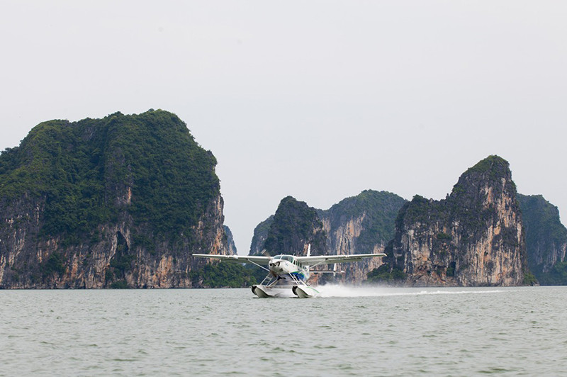 Hải Âu đang thua lỗ nặng nguy cơ ngừng bay - ảnh thủy phi cơ của Hãng hàng không Hải Âu/ nguồn Hải Âu