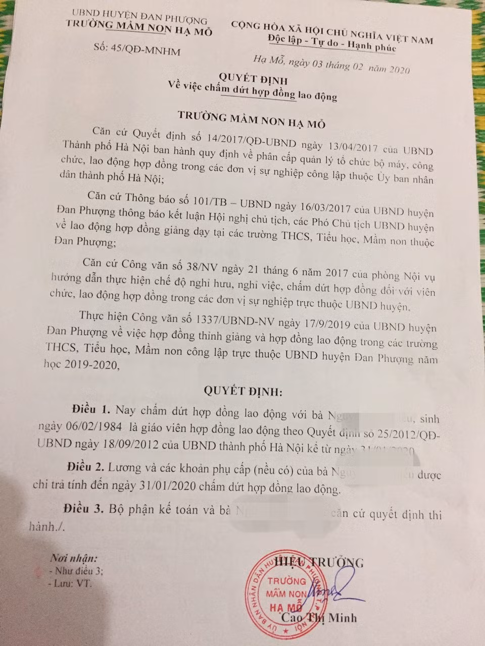 Nhiều Quận, huyện vẫn cắt hợp đồng của giáo viên trong thời gian chờ đặc cách (Ảnh:V.N) Nhiều Quận, huyện vẫn cắt hợp đồng của giáo viên trong thời gian chờ đặc cách (Ảnh:V.N)