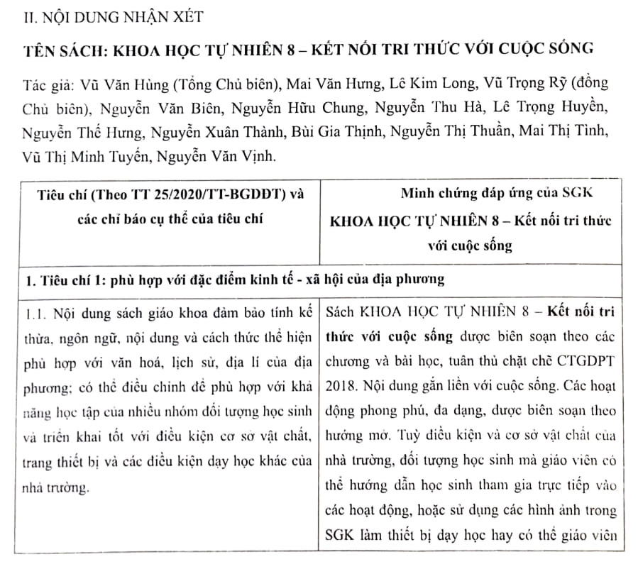 Việc nhận xét các bộ sách theo từng tiêu chí, minh chứng đang gây ra nhiều áp lực cho các tổ chuyên môn, ảnh: Hương Mai