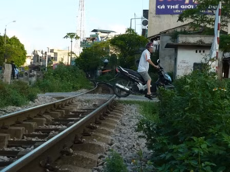 Không rào chắn, không biến báo hiệu Không rào chắn, không biến báo hiệu