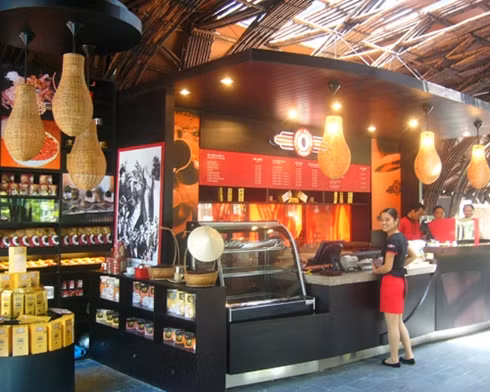 Trung Nguyên hiện là hãng chế biến cafe lớn nhất Việt Nam. Ảnh: Giacaphe.com