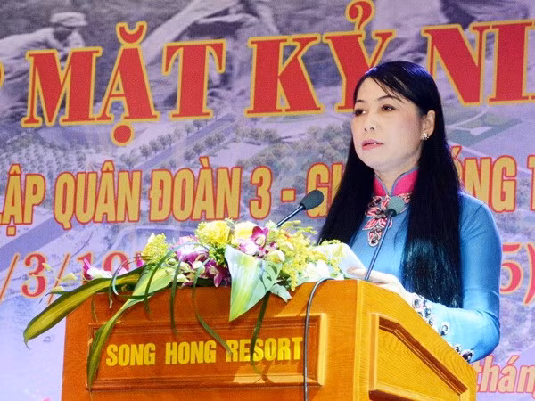 Bà Hoàng Thị Thúy Lan - Bí thư Tỉnh ủy Vĩnh Phúc được bầu kiêm nhiệm làm Chủ tịch HĐND tỉnh Vĩnh Phúc. ảnh: vinhphuc.gov.vn