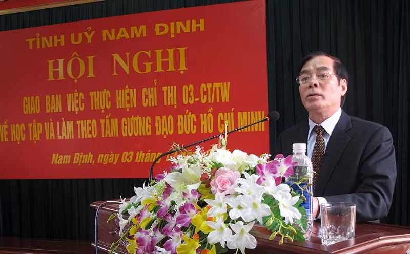 Ông Nguyễn Khắc Hưng, tân Bí thư Tỉnh ủy Nam Định. ảnh: Mạnh Quân.