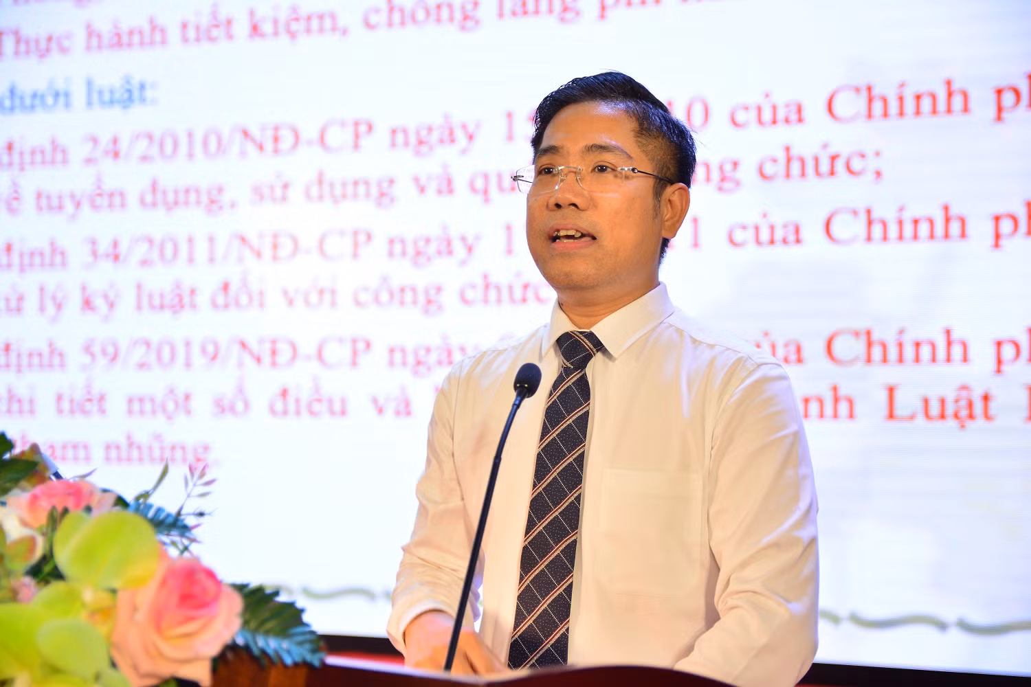 Tiến sĩ luật học Đào Ngọc Báu, Quyền Trưởng khoa, Khoa Lãnh đạo học và Chính sách công, Học viện Chính trị Khu vực IV (Ảnh: CT).