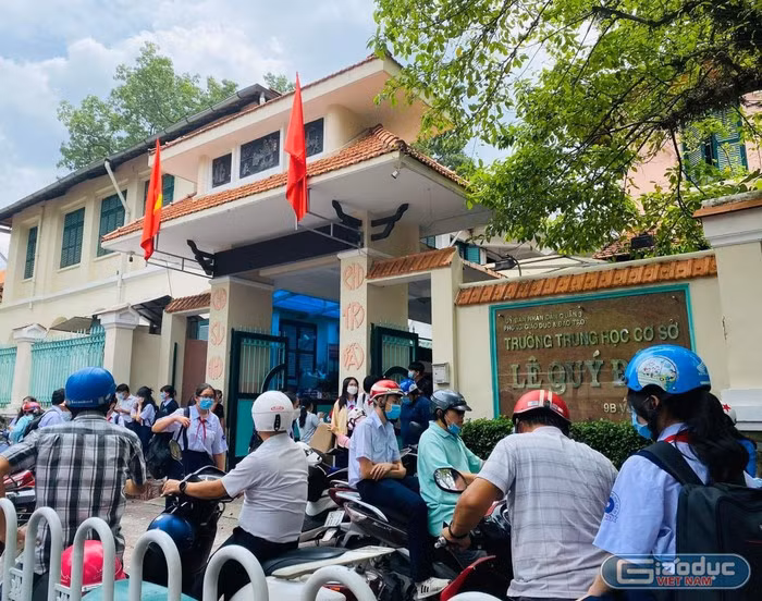 Trường trung học cơ sở Lê Quý Đôn, Quận 3, Thành phố Hồ Chí Minh (ảnh minh họa: V.D)