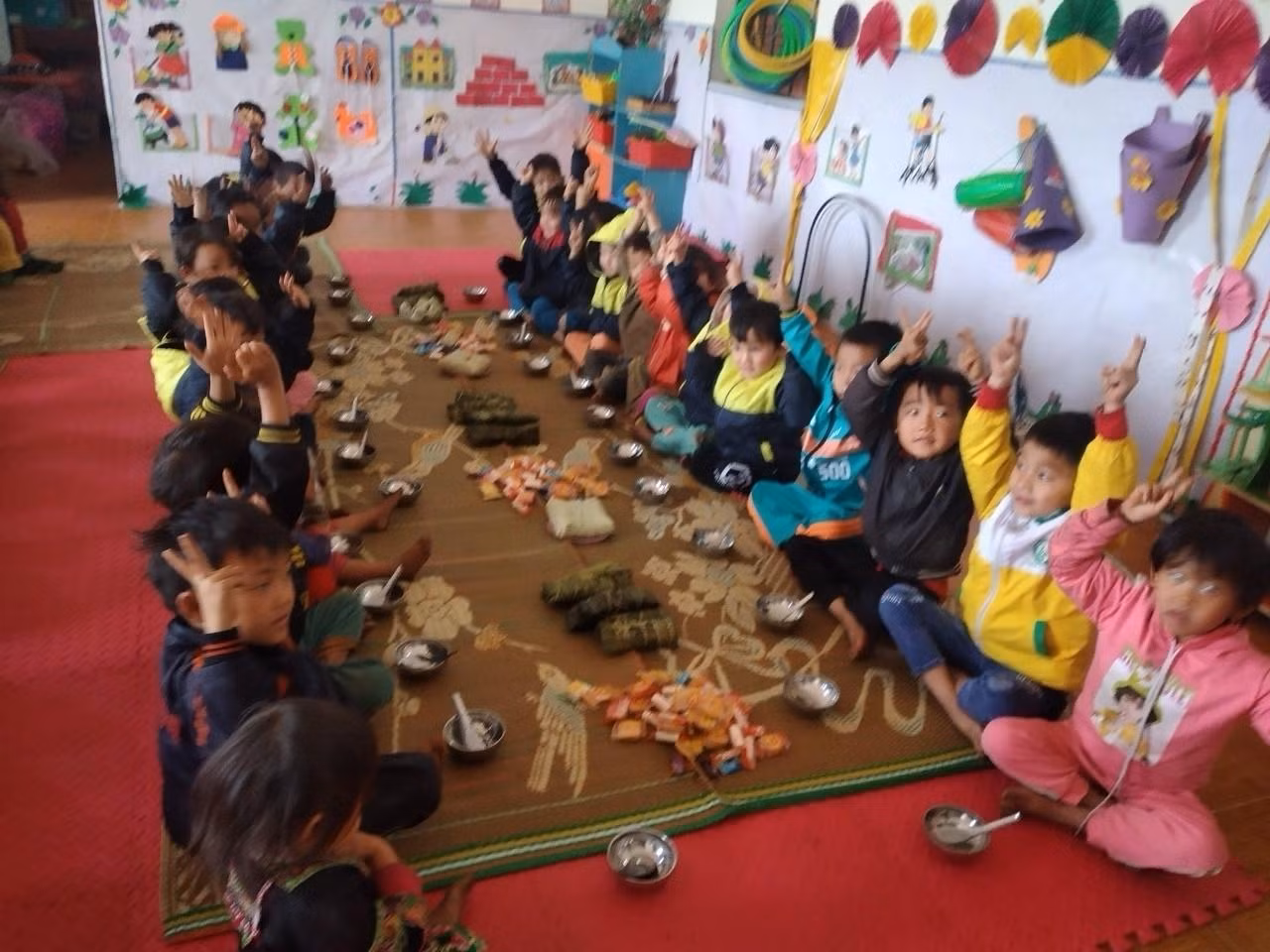 Trước giờ thưởng thức thành quả.