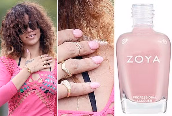 Rihanna là một cô nàng cá tính từ đại thể đến từng... chi tiết, không chỉ nổi tiếng với gu thời trang khác lạ, cô nàng còn ghi điểm với những màu móng đẹp và lạ mắt, đôi khi, nữ ca sỹ này lại chọn tông hồng giản dị, dễ thương.