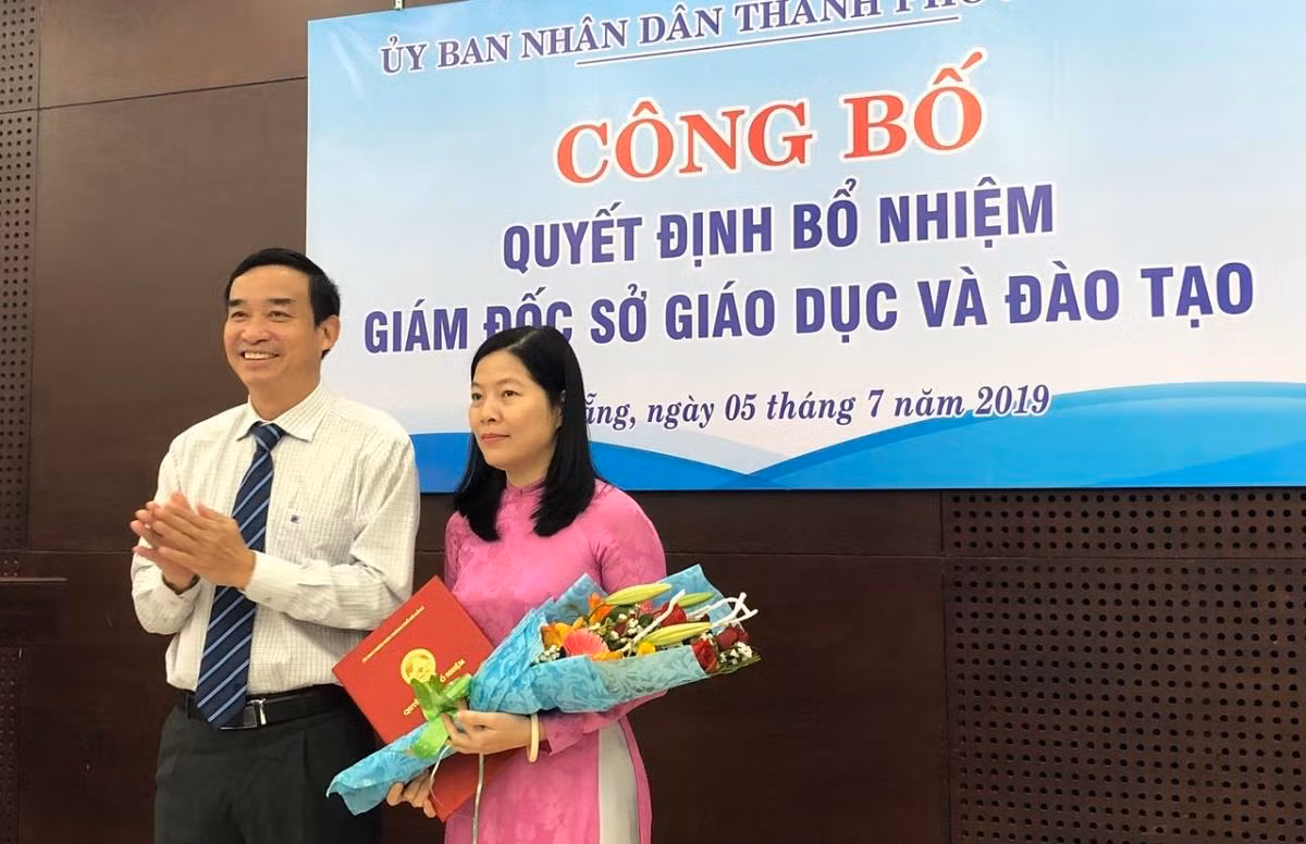 Bà Lê Thị Bích Thuận được bổ nhiệm làm Giám đốc sở Giáo dục và Đào tạo Đà Nẵng. Ảnh: MT