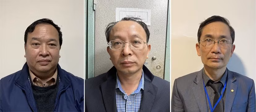 Các bị can lần lượt: Nguyễn Minh Tuấn; Nguyễn Nam Liên; Trịnh Thanh Hùng. Các bị can lần lượt: Nguyễn Minh Tuấn; Nguyễn Nam Liên; Trịnh Thanh Hùng.
