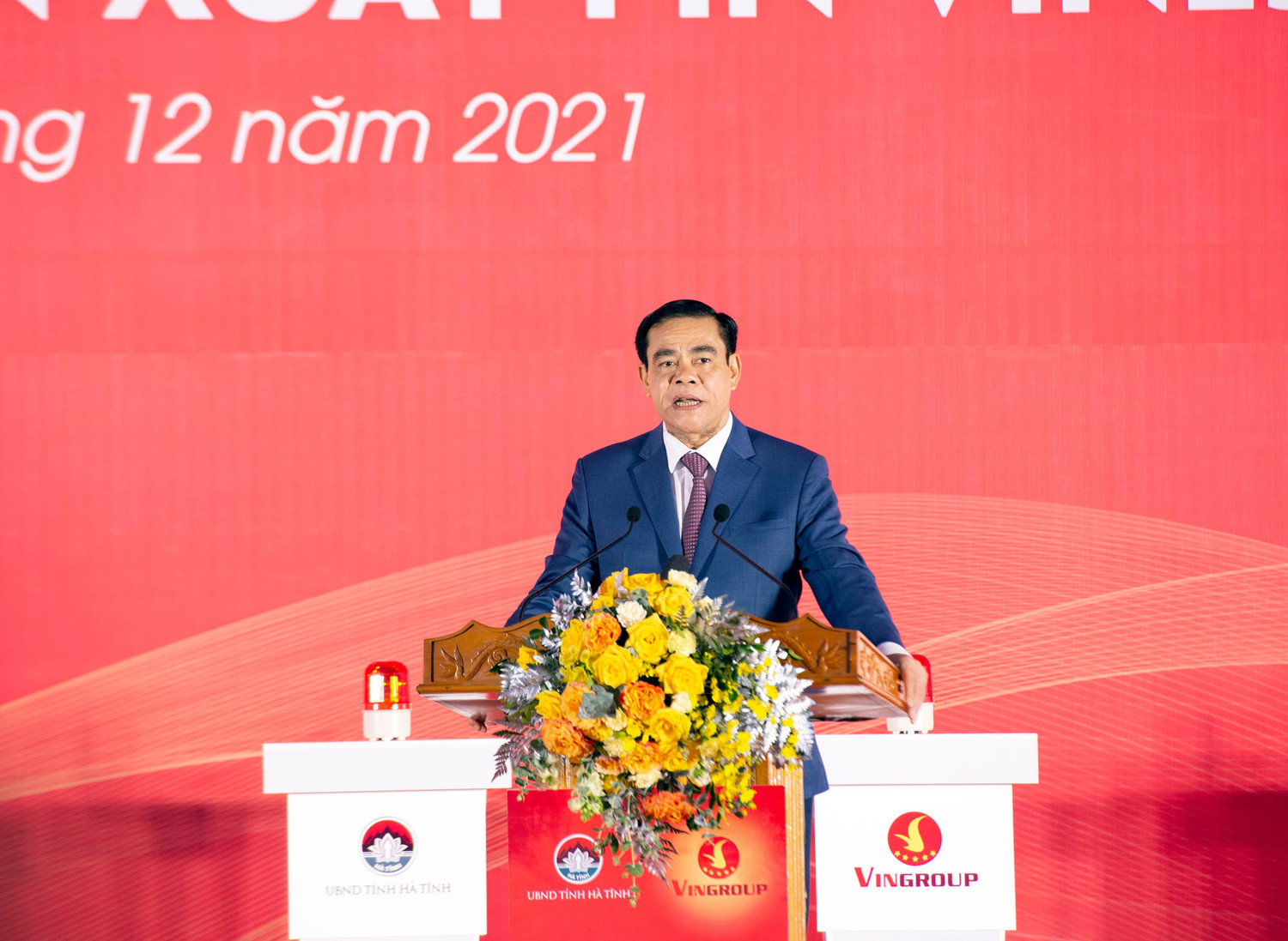 Ông Võ Trọng Hải - Phó Bí thư Tỉnh uỷ, Chủ tịch UBND tỉnh Hà Tĩnh kỳ vọng dự án Nhà máy Sản xuất Pin VinES sẽ đóng góp quan trọng vào các mục tiêu phát triển kinh tế - xã hội của địa phương.