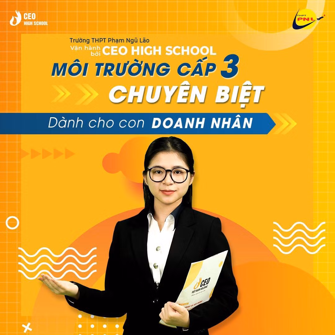 Trường Trung học phổ thông Phạm Ngũ Lão vận hành bởi CEO High SChool - môi trường cấp 3 chuyên biệt dành cho con Doanh nhân lần đầu tiên xuất hiện, ảnh Vũ Loan. Trường Trung học phổ thông Phạm Ngũ Lão vận hành bởi CEO High SChool - môi trường cấp 3 chuyên biệt dành cho con Doanh nhân lần đầu tiên xuất hiện, ảnh Vũ Loan.