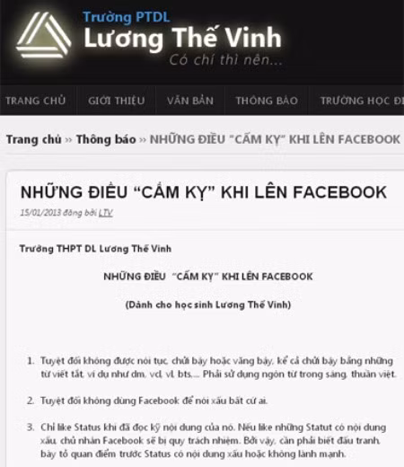 Lời nhắn nhủ của Hiệu trưởng Văn Như Cương tới các học sinh.