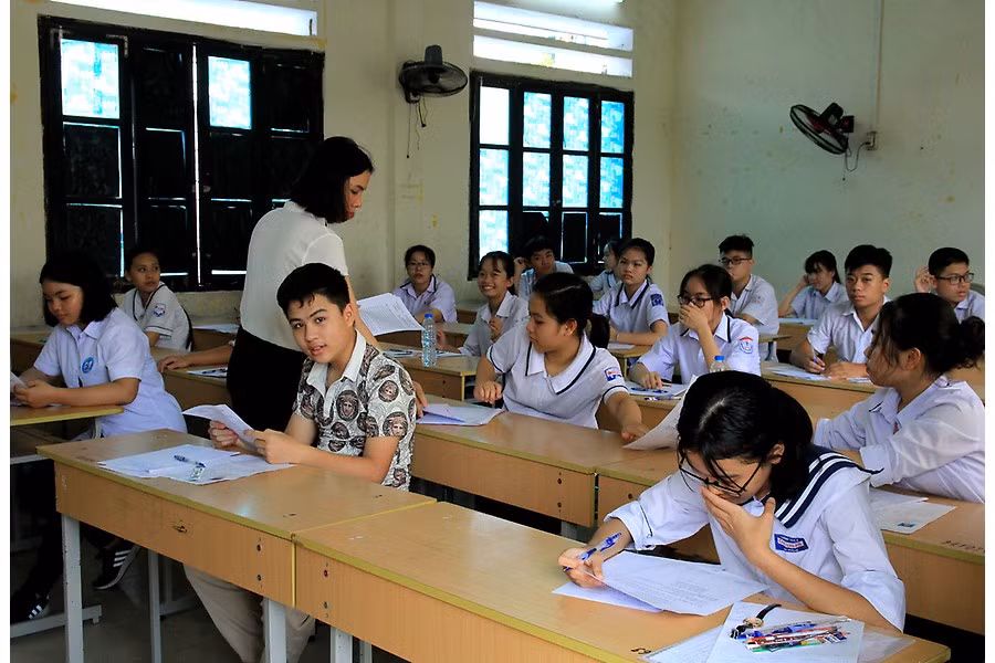 Thí sinh dự thi vào lớp 10 tại Hải Phòng (Ảnh: CTV) Thí sinh dự thi vào lớp 10 tại Hải Phòng (Ảnh: CTV)