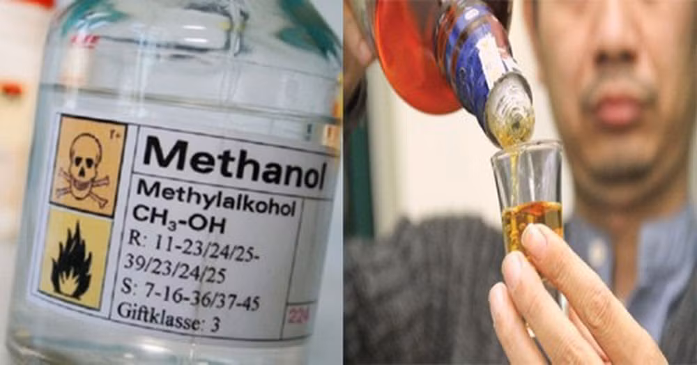 Ngộ độc rượu methanol có thể nguy hiểm tới tính mạng.