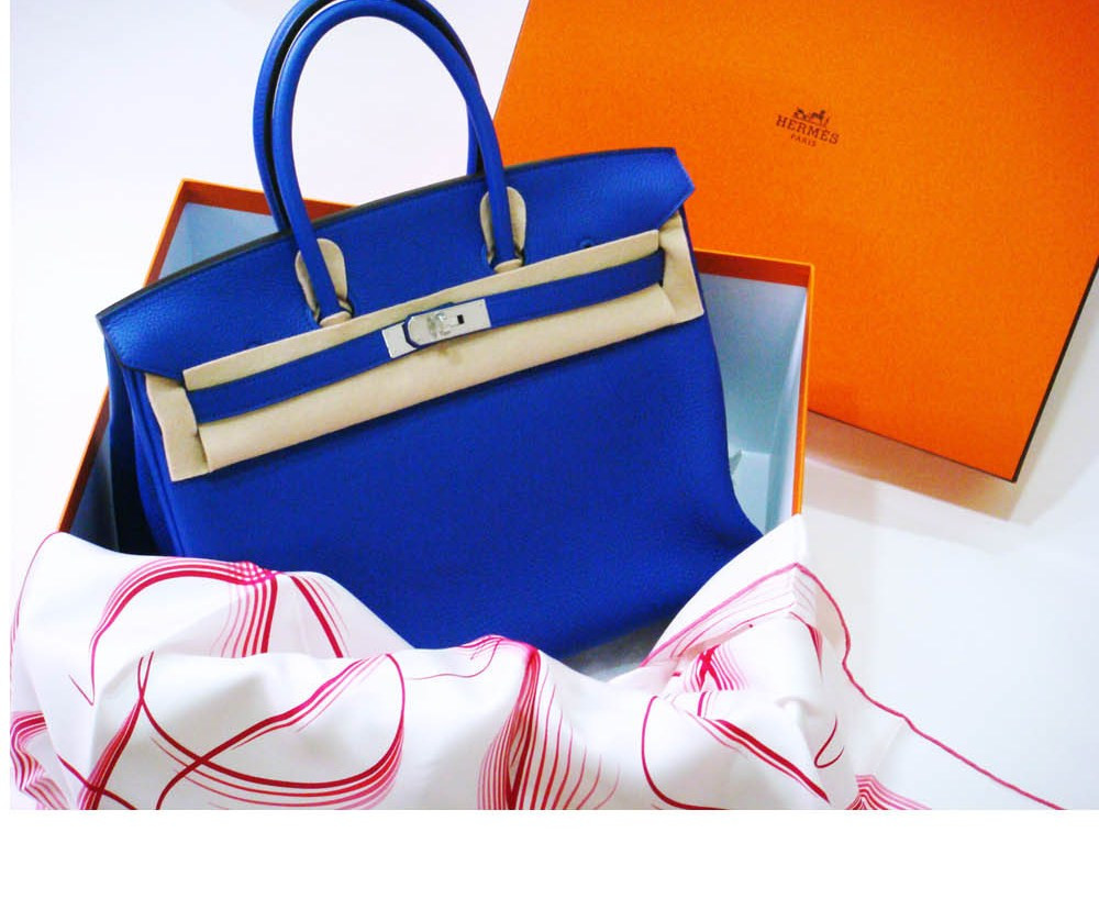 Túi xách Hermès Birkin độc đáo được làm từ da cá sấu nước mặn.