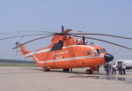 Máy bay trực thăng cỡ lớn Mi-26 của hàng không dân dụng Trung Quốc, mua của Nga