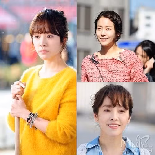 Han Ji Min xuất hiện với hình tượng dễ thương trong "Hoàng tử gác mái" với mái tóc được cột gọn sau đầu, tết mái hoặc tóc mái ngố.