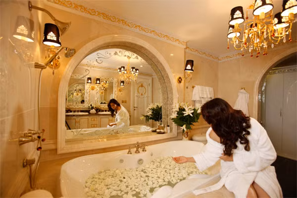 "D’.Palais de Louis là niềm tự hào của chúng tôi trên đất Việt, bởi qua nó, chúng tôi thoả sức thể hiện sở trường thiết kế của mình, đó là lưu giữ lại nét thanh tao, quý phái của phong cách nghệ thuật Pháp thế kỷ XVII, XVIII trên một tác phẩm kiến trúc của thời hiện đại” - Ông Katsuki Katsunori – Kiến trúc sư Nhật.