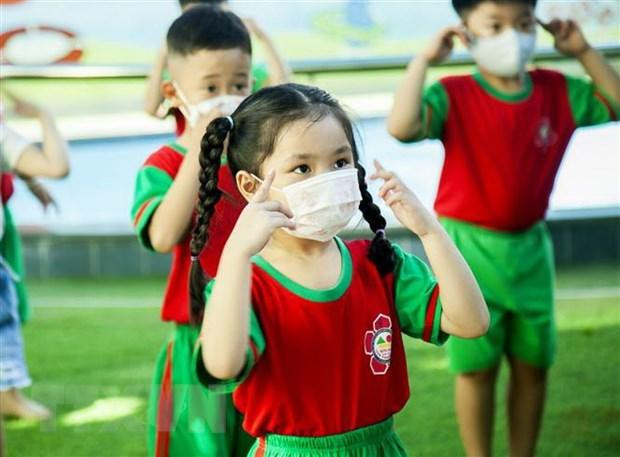 Kể từ ngày 12/4, trẻ mầm non tại tỉnh Nam Định sẽ được trở lại trường lớp. (Ảnh: TTXVN) Kể từ ngày 12/4, trẻ mầm non tại tỉnh Nam Định sẽ được trở lại trường lớp. (Ảnh: TTXVN)