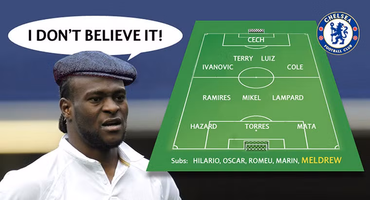Về Chelsea, đá ở vị trí nào đây Moses? Về Chelsea, đá ở vị trí nào đây Moses?