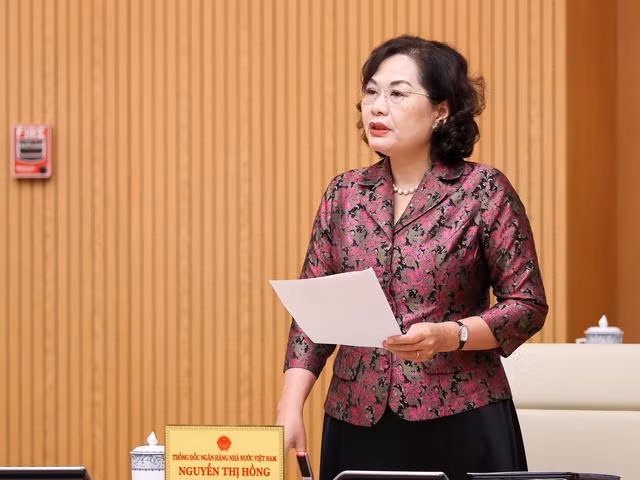 Thống đốc Ngân hàng Nhà nước Nguyễn Thị Hồng: Thách thức lớn nhất trong điều hành kinh tế vĩ mô vẫn là kiểm soát lạm phát. Ảnh: VGP/Nhật Bắc