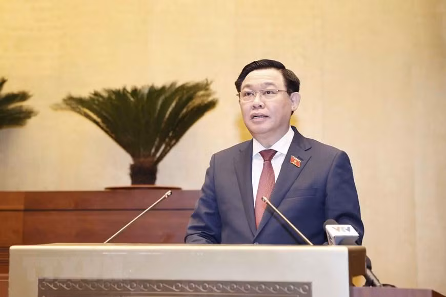 Chủ tịch Quốc hội Vương Đình Huệ phát biểu khai mạc hội nghị. (Ảnh: Doãn Tấn/TTXVN) Chủ tịch Quốc hội Vương Đình Huệ phát biểu khai mạc hội nghị. (Ảnh: Doãn Tấn/TTXVN)