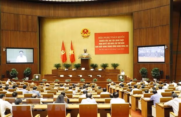Quang cảnh hội nghị. (Ảnh: Phương Hoa/TTXVN) Quang cảnh hội nghị. (Ảnh: Phương Hoa/TTXVN)