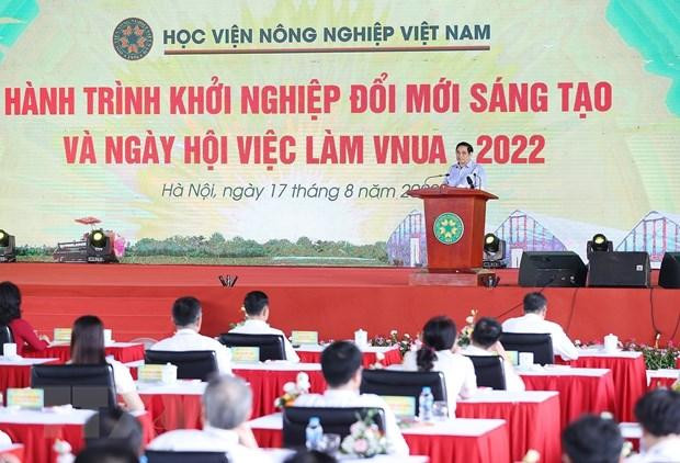 Thủ tướng Phạm Minh Chính phát biểu. (Ảnh: Dương Giang/TTXVN)