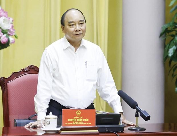 Chủ tịch nước Nguyễn Xuân Phúc phát biểu. (Ảnh: Thống Nhất/TTXVN)