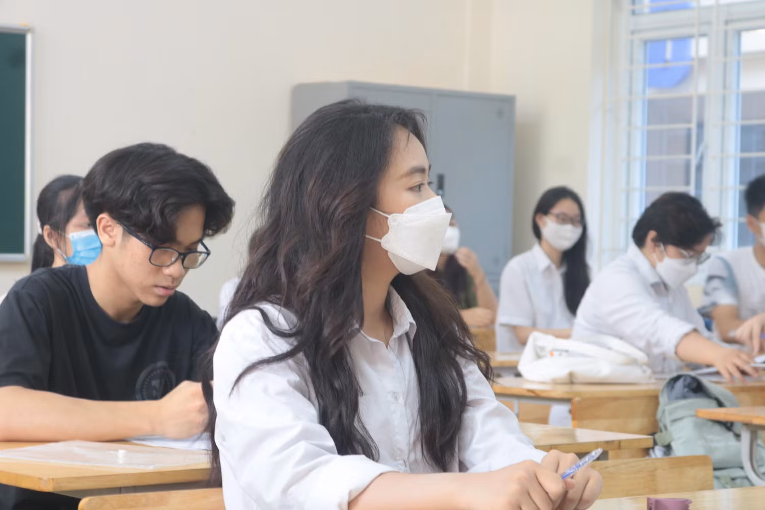 Nhà trường khẩn trương điều chỉnh kế hoạch để kịp tiến độ năm học mới. (Ảnh: Doãn Nhàn).