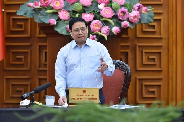 Thủ tướng Phạm Minh Chính yêu cầu các bộ, ngành theo chức năng, nhiệm vụ, quyền hạn được giao tập trung theo dõi sát, nắm chắc tình hình, tuyệt đối không được chủ quan, lơ là - Ảnh: VGP/Quang Thương Thủ tướng Phạm Minh Chính yêu cầu các bộ, ngành theo chức năng, nhiệm vụ, quyền hạn được giao tập trung theo dõi sát, nắm chắc tình hình, tuyệt đối không được chủ quan, lơ là - Ảnh: VGP/Quang Thương